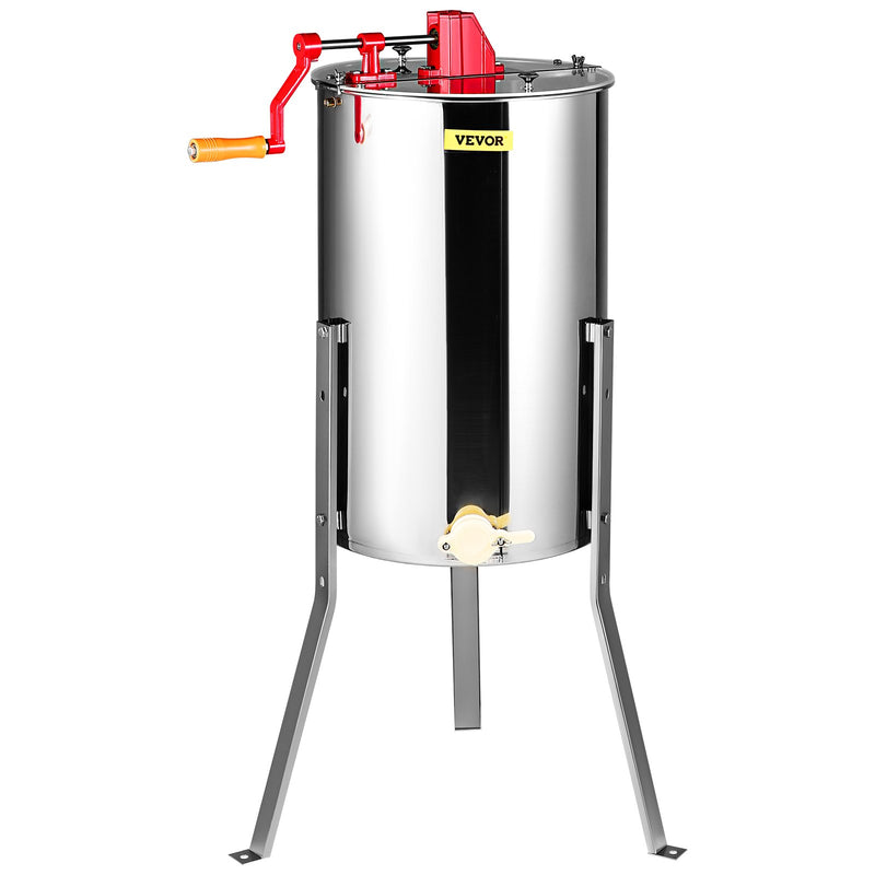 Honey Extractor 2/4 Frames Stainless Steel Beekeeping Spinner
