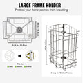 Honey Extractor 2/4 Frames Stainless Steel Beekeeping Spinner