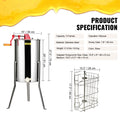 Honey Extractor 3 Frame Stainless Steel Centrifuge Apiary Equipment