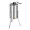 Honey Extractor, 2 Frame Manual Honey Spinner with Transparent Lid, Stainless Steel Honeycomb Drum Spinner with Height Adjustable Stand, Honeycomb Extraction Centrifuge Equipment for Beekeeping