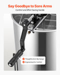 2 Frame Honey Extractor Manual Spinner Stainless Steel Honeycomb