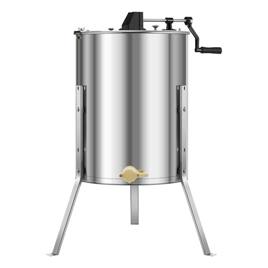 4/8 Frame Manual Honey Extractor Spinner Stainless Steel Beekeeping