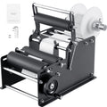 Manual Round Labeling Machine, 15-20pcs/min, Bottle Label Applicator for Round Bottles, Adjustable Manual Round Bottle Labeler Suitable for Round Bottle Diameter 20-120 mm (with Pressing Bar)