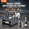 Manual Round Bottle Labeler 20-120mm 15-20pcs/min Applicator