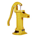 Hand Pitcher Water Pump Cast Iron 25ft Lift Yellow Antique Garden