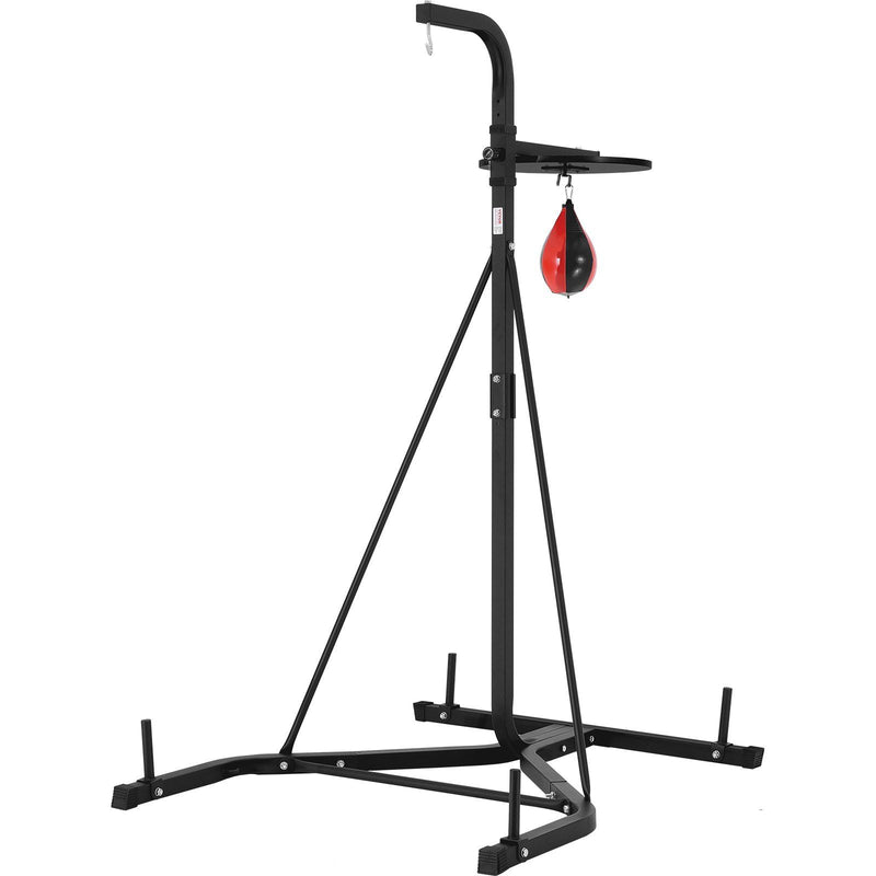 2 in 1 Punching Bag Stand Steel Heavy Duty 140lbs Adjustable