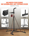 2 in 1 Punching Bag Stand Steel Heavy Duty 140lbs Adjustable