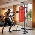 2 in 1 Punching Bag Stand Steel Heavy Duty 140lbs Adjustable