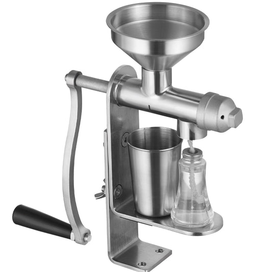 Manual Oil Press Machine, Stainless Steel Oil Extractor Machine, Detachable Oil Presser for Effortless Cleaning, Household Oil Expeller for Pressing Peanuts, Sesame Seeds, Rapeseed, Tea Seeds