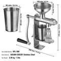 Manual Oil Press Machine Stainless Steel Peanut Sesame Seed