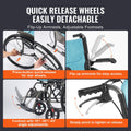 Wheelchair Aluminum Lightweight Portable 18