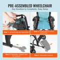 Wheelchair Aluminum Lightweight Portable 18