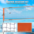 4-Way Volleyball Net Badminton Set Adjustable Height Portable