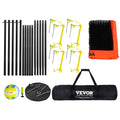4-Way Volleyball Net Badminton Set Adjustable Height Portable