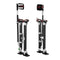 Drywall Stilts Adjustable 61-101.6cm Aluminum Knee Pads Black