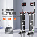 Drywall Stilts Adjustable 61-101.6cm Aluminum Knee Pads Black