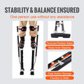 Drywall Stilts Adjustable 61-101.6cm Aluminum Knee Pads Black