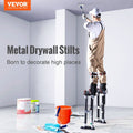 Drywall Stilts Adjustable 61-101.6cm Aluminum Knee Pads Black