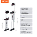 Aluminum Drywall Stilts 45.7-76.2cm Adjustable Painting Taping