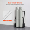 Dual Welding Cylinder Cart Oxygen Acetylene 440LBS Capacity