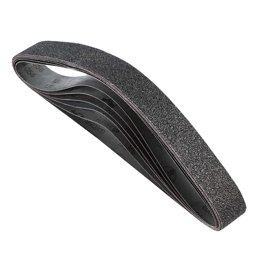Sanding Belts 50x1066mm 6pc 36-120 Grit Silicon Carbide Knife
