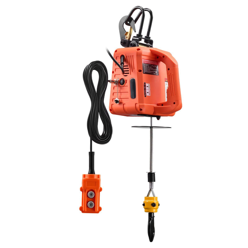 500kg Electric Hoist Winch 1500W 7.6m Lifting Height Remote Control
