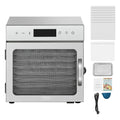 Food Dehydrator Machine, 8 Stainless Steel Trays, 400W Electric Food Dryer with Adjustable Temperature & 24-Hour Timer, Freeze Dryer for Jerky, Meat, Fruit, Vegetables, Herbs, Dog Treats