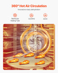 12 Tray Rotary Food Dehydrator 800W Stainless Steel Fruit