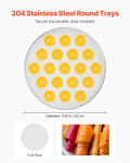 12 Tray Rotary Food Dehydrator 800W Stainless Steel Fruit