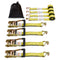4 Pack Ratchet Tie Down Straps 5000 lbs 2