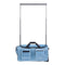 Dance Bag with Garment Rack Rolling Duffel Wheels USB Port Blue