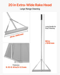 Landscape Rake 1510mm Handle 508mm Wide Aluminum Heavy Duty