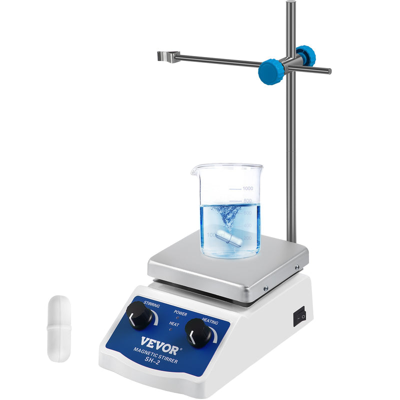 Magnetic Stirrer Hot Plate 12x12cm Aluminum with Stir Bar