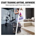 Plyometric Jump Box 3 in 1 16/14/12 Inch Wooden Black Fitness