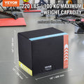Plyometric Jump Box 3-in-1 16/14/12 Inch Black Home Gym Training