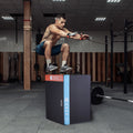 Plyometric Jump Box 3in1 30/24/20 Inch Foam Black Home Gym