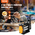 Rolling Mill 57mm Jewelry Metal Press 0-5.5mm Thickness 3-in-1