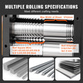 Rolling Mill 57mm Jewelry Metal Press 0-5.5mm Thickness 3-in-1