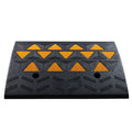 Rubber Curb Ramp 15.2 cm Rise Height Sidewalk Curb Ramp, 37 cm Width 49.1 cm Length Driveway Ramp for Curb, 15T Heavy Duty Rubber Ramp for Forklifts, Trucks, Buses, Cars, Wheelchairs, Bikes