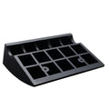 Rubber Curb Ramp 15.2 cm Rise Height Sidewalk Curb Ramp, 37 cm Width 49.1 cm Length Driveway Ramp for Curb, 15T Heavy Duty Rubber Ramp for Forklifts, Trucks, Buses, Cars, Wheelchairs, Bikes