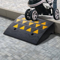 Rubber Curb Ramp 15.2cm Rise 49.1cm Length 15T Heavy Duty Driveway