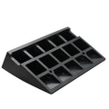 Rubber Curb Ramp 10.8 cm Rise Height Sidewalk Curb Ramp, 30 cm Width 50 cm Length Driveway Ramp for Curb, 15T Heavy Duty Rubber Ramp for Forklifts, Trucks, Buses, Cars, Wheelchairs, Bikes