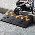Rubber Curb Ramp 10.8cm Rise 30cm Width 50cm Length 15T Heavy Duty