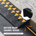 Rubber Curb Ramp 9.4cm Rise 100cm Length 25cm Width 15T Heavy Duty