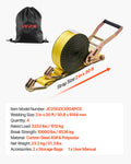 Ratchet Straps 50mm x 9m Heavy Duty 4536kg 4 Pack Tie Down