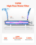 Devanti UV Water Purifier 12W 1GPM Stainless Steel Quartz