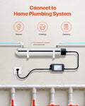 Devanti UV Water Purifier 12W 1GPM Stainless Steel Quartz