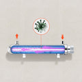 Devanti UV Water Purifier 12W 1GPM Stainless Steel Quartz