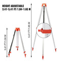 Aluminum Tripod 1.65m + 5m Staff Rotary Laser Level Kit