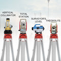 Aluminum Tripod 1.65m + 5m Staff Rotary Laser Level Kit
